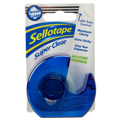 Sellotape Super Clear Dispenser 18mm