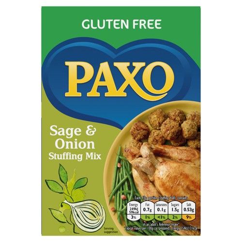 Paxo Gluten Free Sage & Onion Stuffing Mix
