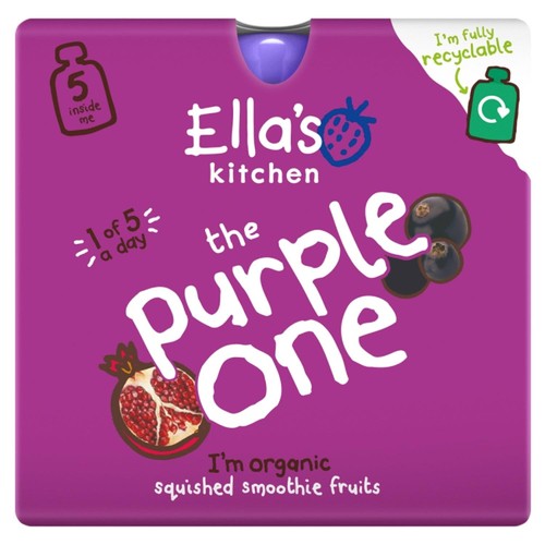 Ella's Kitchen The Purple One Smoothie Baby Food Pouch 6+ Months