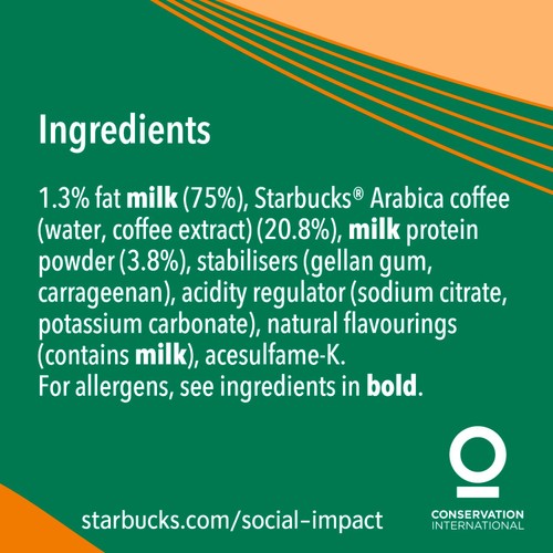 Starbucks Protein Drink With Coffee Caramel Hazelnut Flavour