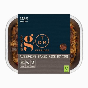M&S Gastropub Aubergine Baked Rice by Tom 350g