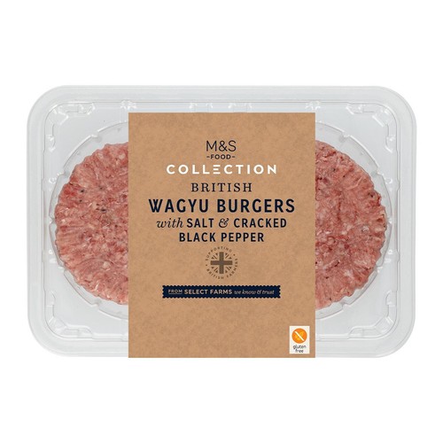 M&S Collection Master Grill 2 Wagyu Burgers