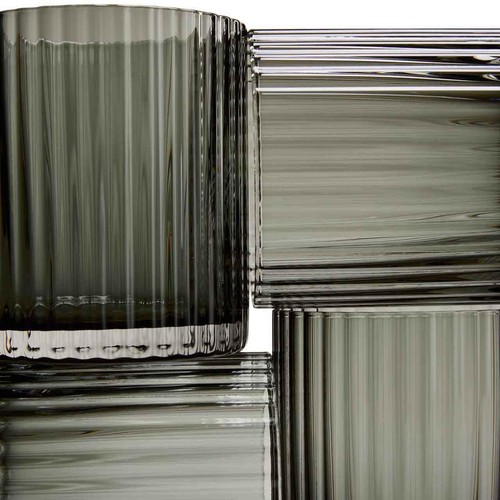 M&S Celine Ribbed Tumbler Set, Dark Grey