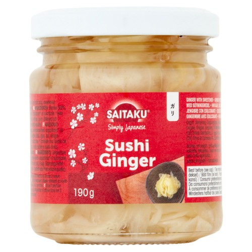 Saitaku Sushi Pickled Ginger, 190g Saitaku Sushi Pickled Ginger, 190g