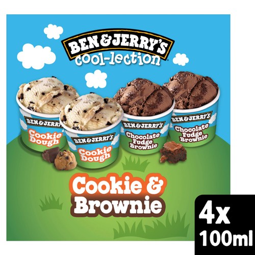 Ben & Jerry's Cookie & Brownie Cool-lection Ice Cream Mini Cup Multipack