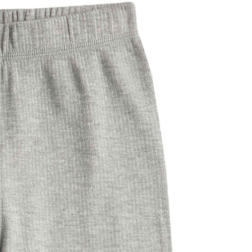 M&S Unisex Thermal Leggings 6-7 Years Grey Marl
