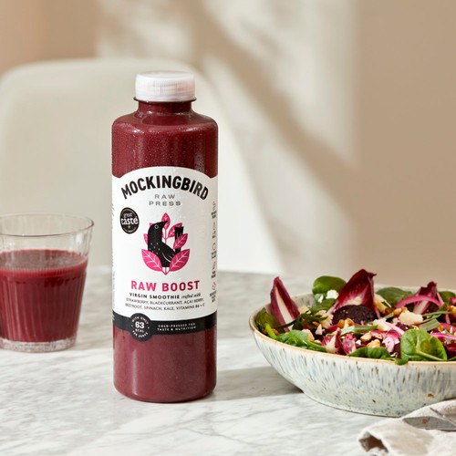 Mockingbird Raw Boost Smoothie, Berry, Beetroot 