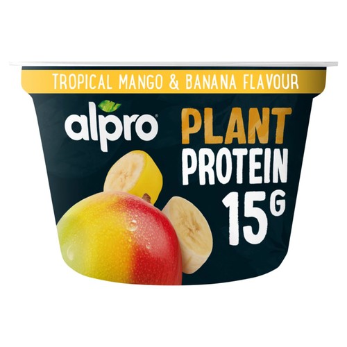 Alpro High Protein Tropical Fruit Dairy Free Soya Yoghurt Alternative