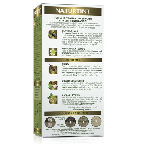 Naturtint Permanent Hair Colour Gel 8N Wheat Germ Blonde