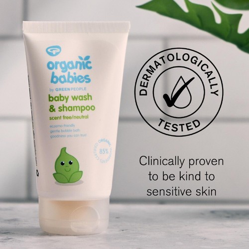 Organic Babies Scent Free Wash & Shampoo 