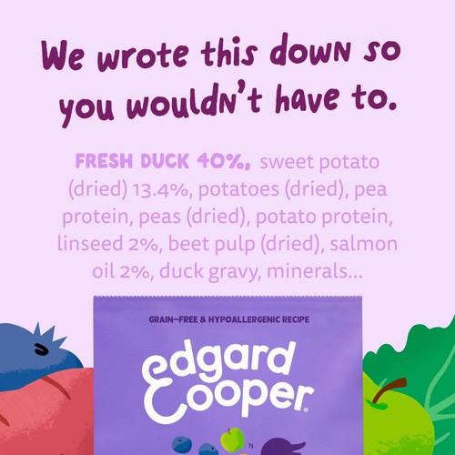 Edgard & Cooper Adult Fresh Duck Kibble