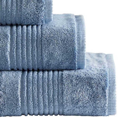 M&S Luxury Egyptian Cotton Face Towels, Denim