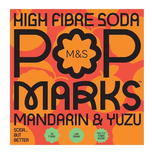 M&S Pop Marks Mandarin & Yuzu Soda