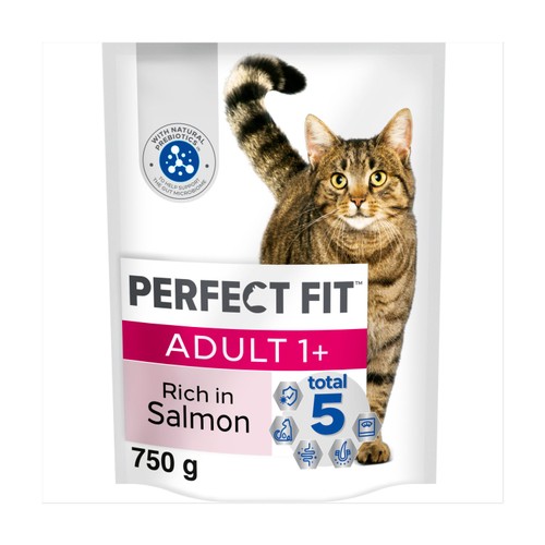 Perfect Fit Advanced Nutrition Adult Complete Dry Cat Food Salmon 