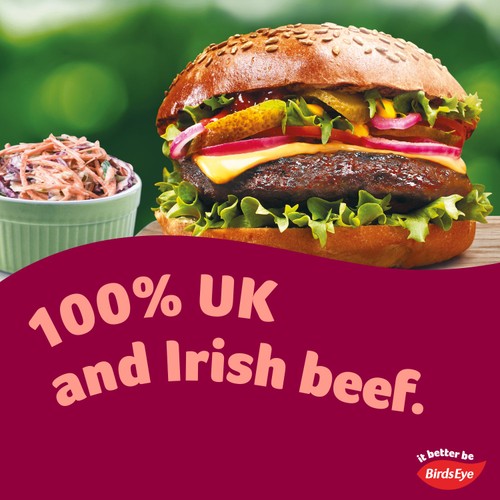 Birds Eye Classic 4 Beef Burgers with Onion