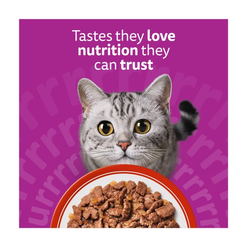 Whiskas 1+ Adult Wet Cat Food Pouches Meaty Meals in Jelly