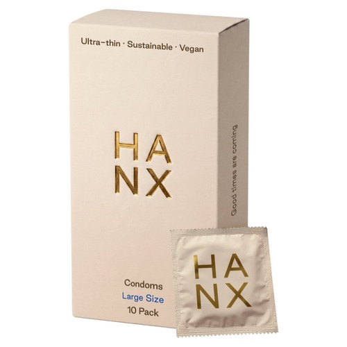HANX Ultra Thin Large Size Vegan Condoms