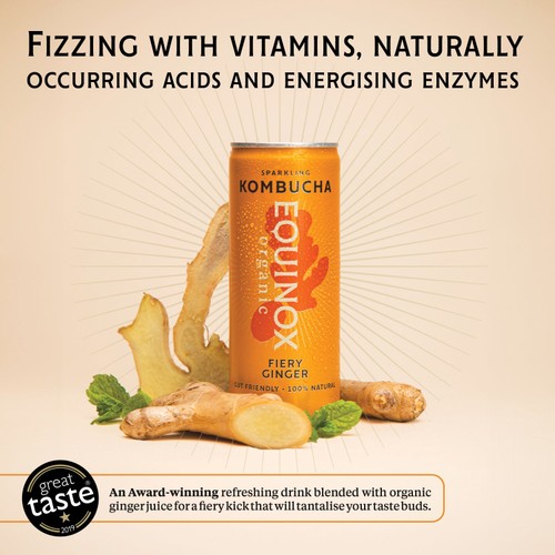Equinox Organic Fiery Ginger Kombucha