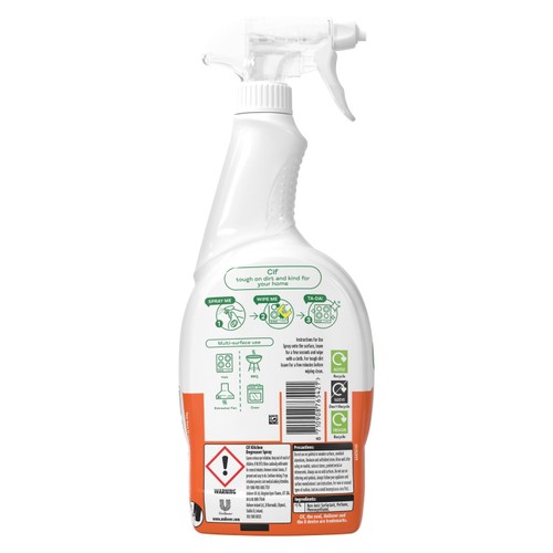 Cif Cleanboost Kitchen Cleaner Spray Deagreaser 700 ml