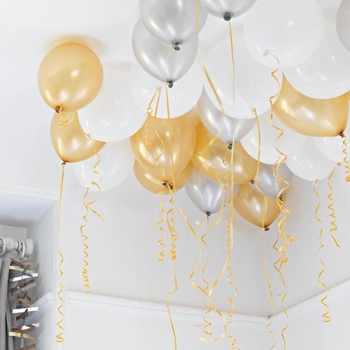 Talking Tables Gold, Silver & White Balloons
