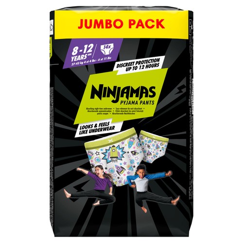 Ninjamas Pampers Ninjamas Pyjama Pants Boys 8-12 Years
