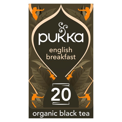 Pukka Organic English Breakfast Tea 20 Home Compostable Black Tea Bags