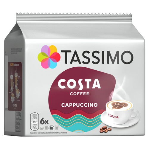 Tassimo Costa Cappuccino Coffee Pods