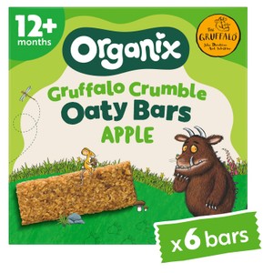 Organix Gruffalo Crumble Apple Organic Soft Oaty Bars Toddler Snack Multipack 6 x 23g