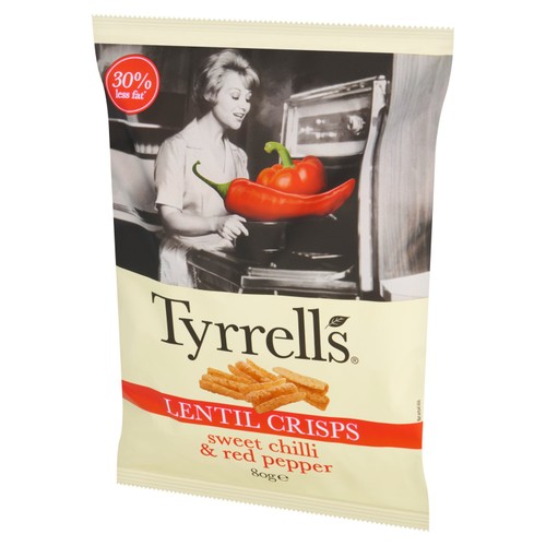 Tyrrells Lentil Sharing Crisps Sweet Chilli & Red Pepper