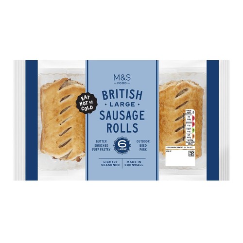 M&S 6 Large Sausage Rolls
