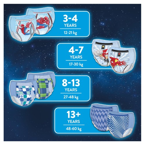 Huggies DryNites Boys Pyjama Pants, 4-7 Yrs (17-30kg)