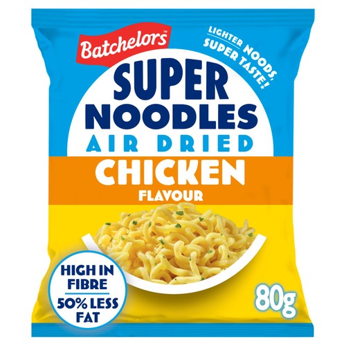 Batchelors Super Noodles Air Dried Low Fat Chicken Flavour Instant Noodles