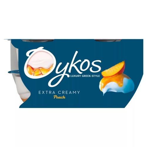Oykos Peach Luxury Greek Style Yoghurt Dessert