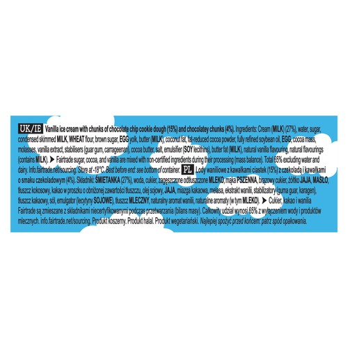 Ben & Jerry's Cookie Dough Mini Ice Cream Tub Multipack 12 x 100ml