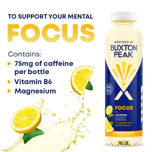 Buxton Peak Focus Lemon & Mint Still Vitamin Water