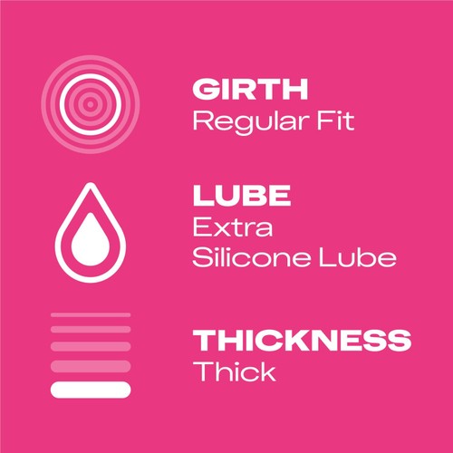 Durex Pleasure Me Condoms Ribbed & Dotted Regular Fit