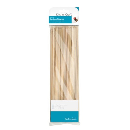 KitchenCraft Bamboo Skewers, 30cm KitchenCraft Bamboo Skewers, 30cm