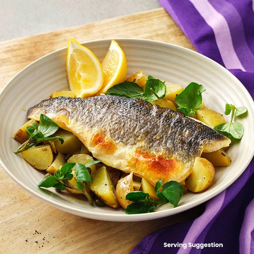 Ocado 2 Sea Bass Fillets Skin On & Boneless