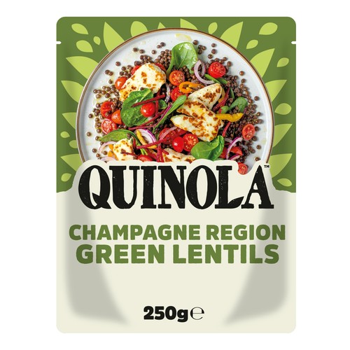 Quinola Ready to Eat Champagne Region Green Lentils