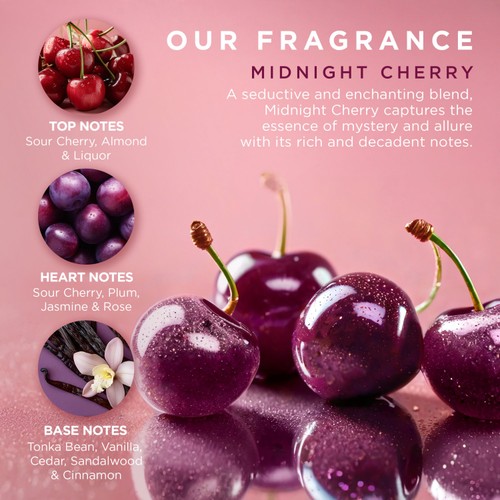 Baylis & Harding Wild Cherry & Vanilla Gift Wrapped Pamper Trio Gift Set