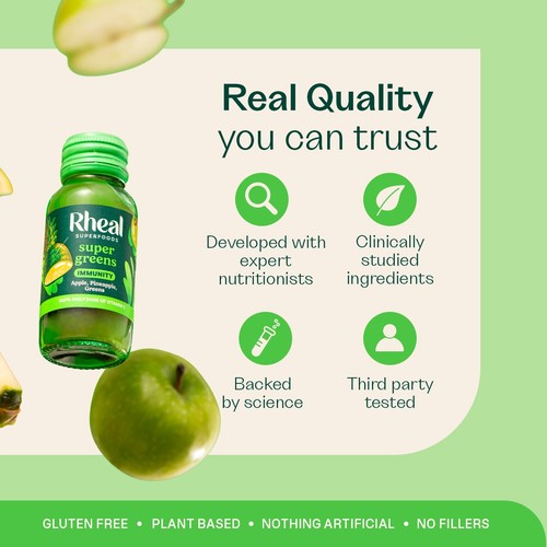 Rheal Superfoods Super Greens Immunity Shot
