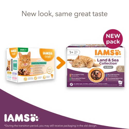 Iams Delights Adult Land & Sea Collection in Gravy Multipack