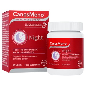 Canesmeno Menopause Support Night Food Supplement Tablets x30