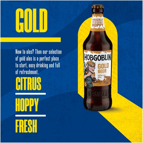 Hobgoblin Gold Ale Beer Bottle