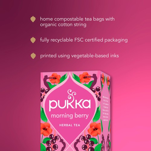 Pukka Teas Organic Morning Berry 20 tea bags