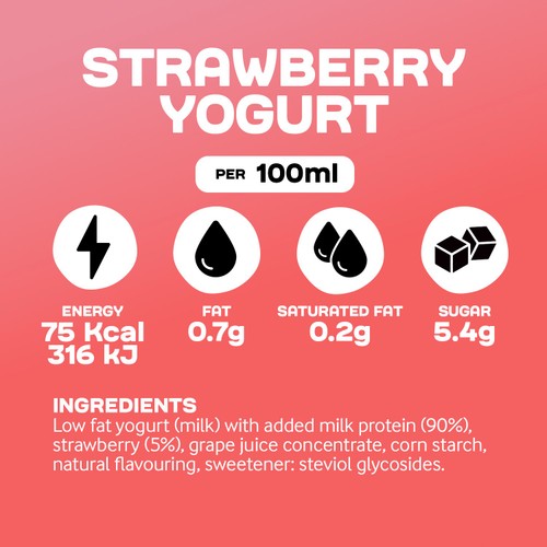 Arla Protein Strawberry Yogurt Pouch
