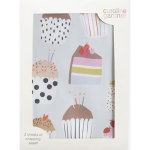 Caroline Gardner Rainbow Cupcakes Gift Wrap