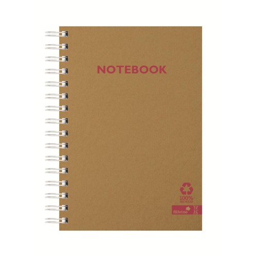 Silvine A5 Recycled Notebook Kraft Cover