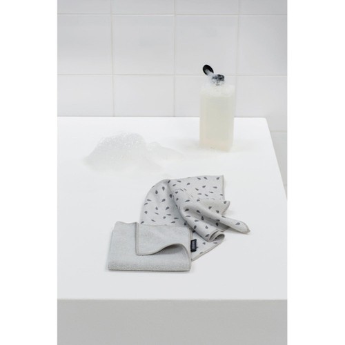 Brabantia Microfibre Light Grey Dish Cloths  