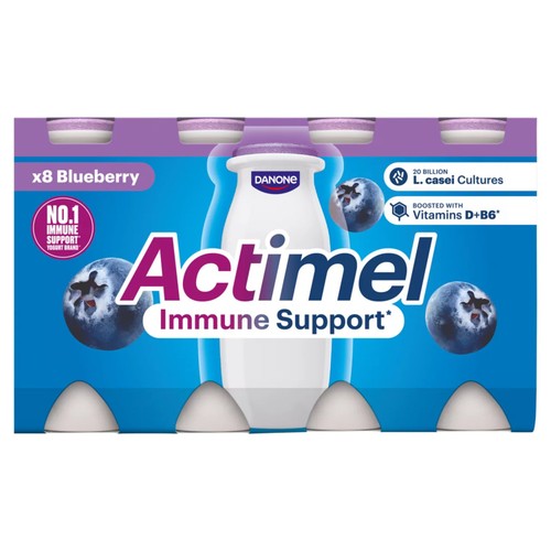 Actimel Blueberry Immune Support Yoghurt Drink Multipack
